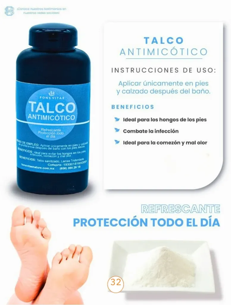 Talco Antimicótico