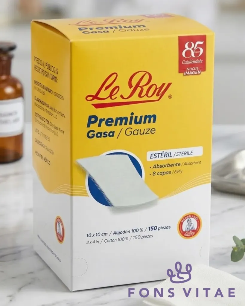 [HER-GAS-1010-150] Gasa Estéril Le Roy Premium 10 x 10 cm 150 pzas