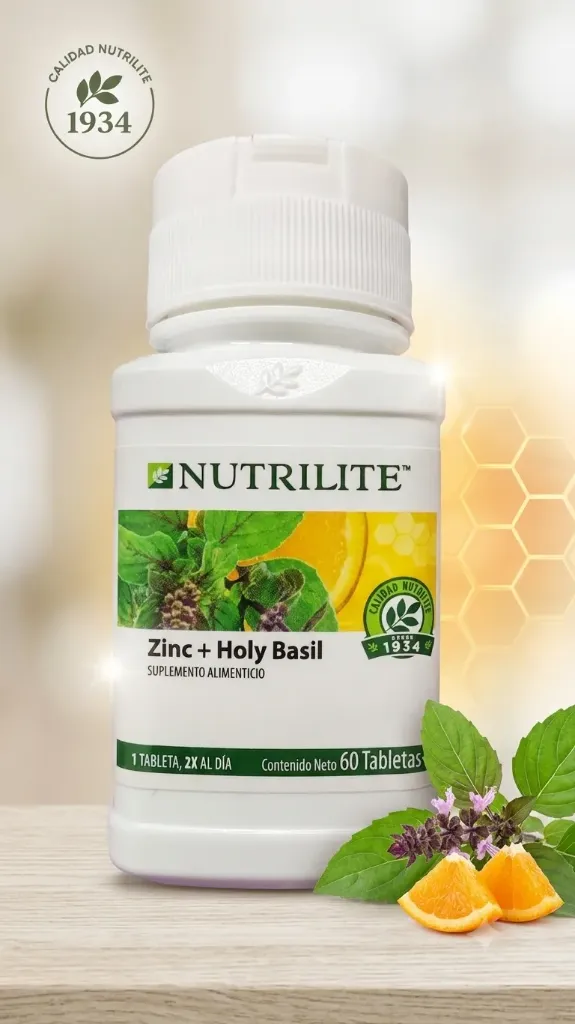 [124692MX] Nutrilite Zinc + Holy Basil (60 Tabletas)